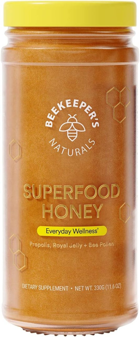 Beekeeper's Natural Superfood Honey – 100% Raw Honey with Nutrient-Rich Ingredients, 125g & 330g