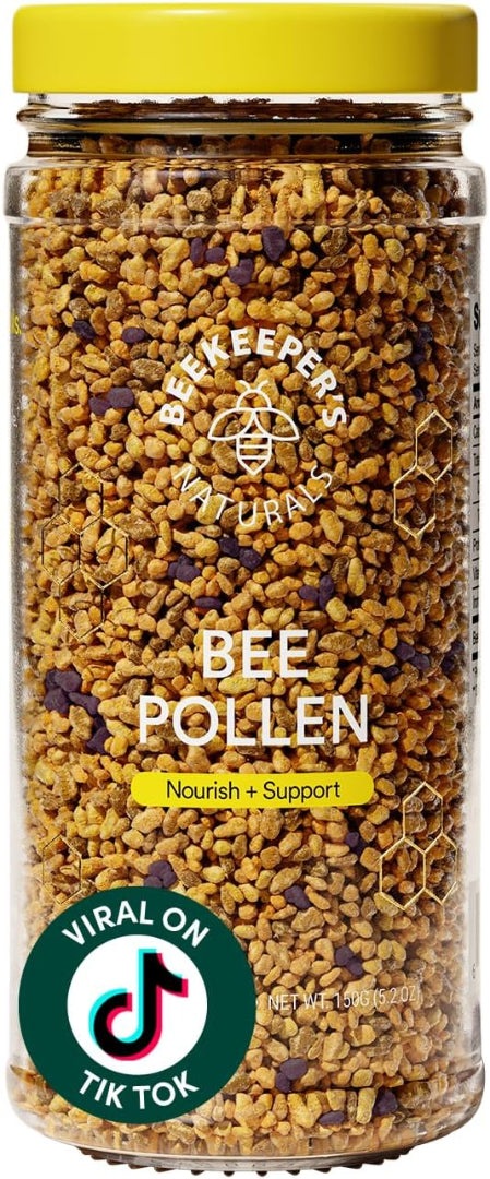 BeeKeeper&#39;s Natural Bee Pollen – Superfood for Energy &amp; Immune Support 150 g