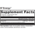 Close-up of the UltraPlex B Energy supplement facts label detailing key B-vitamin ingredients.