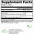 Close-up of UltraPlex Onco bottle showing supplement facts and active ingredients.

